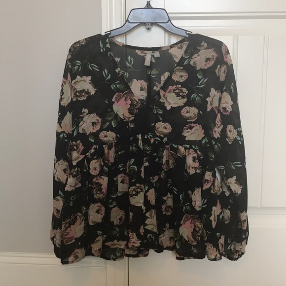 ASOS Floral Peplum Top - Picture 2 of 4